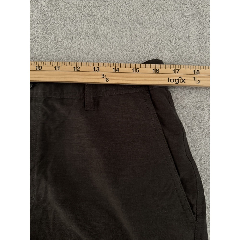 Linksoul Men's Gray Flat-Front Performance Shorts SZ 32 - Picture 6 of 14